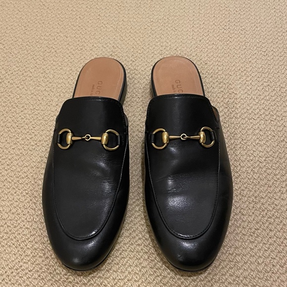 GUCCI Princetown Leather Mules - Picture 5 of 6